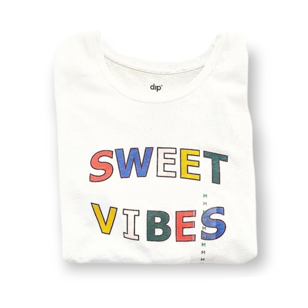 DIP Multi-Coloured "Sweet Vibes" Cotton Short Sleeve T-Shirt